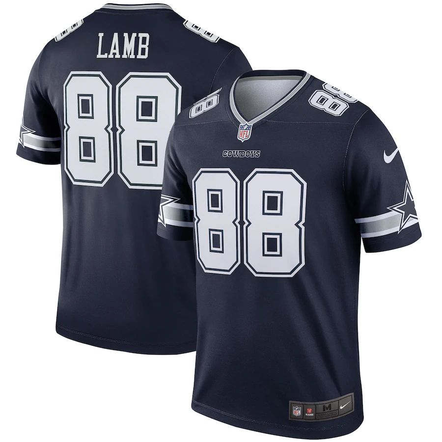 Men Dallas Cowboys 88 CeeDee Lamb Nike Navy Legend NFL Jersey